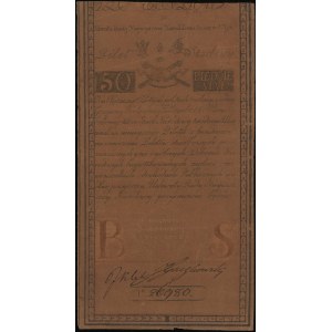 50 złotych polskich 8.06.1794, seria D, numeracja 26980...