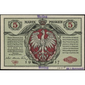 5 marek polskich 9.12.1916, Generał, biletów, seria A, ...