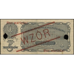 5.000.000 marek polskich 20.11.1923, seria B, numeracja...