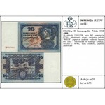 10 złotych 2.01.1928, seria W*, numeracja 977011, obust...
