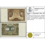 100 złotych 2.06.1932, seria AU., numeracja 5761361, pa...