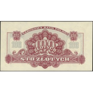 100 złotych 1944, seria Az, numeracja 000000, w klauzul...