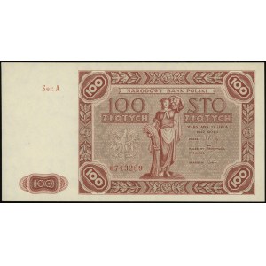 100 złotych 15.07.1947, seria A, numeracja 6713289, Luc...