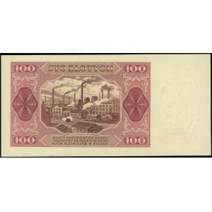 100 złotych 1.07.1948, seria ET, numeracja 6820316, Luc...