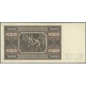 500 złotych 1.07.1948, seria CA, numeracja 9510875, Luc...