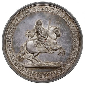 Medal wikariacki z 1741 r. autorstwa H.F.Wermutha, Aw: ...
