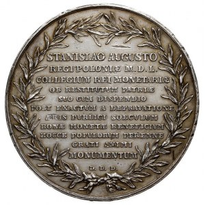 Medal autorstwa J.F. Holzhaeussera dedykowany królowi p...