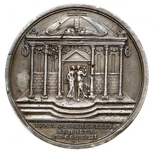 Przyznanie praw dysydentom, medal autorstwa J. L. Oexle...