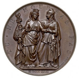 Bohaterskiej Polsce medal autorstwa Barre’a 1831 r., wy...