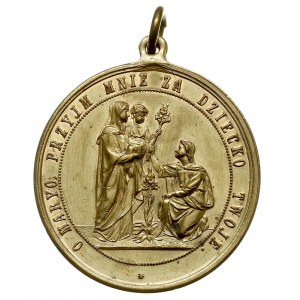 Medal religijny z uszkiem, bez daty, niesygnowany, Aw: ...