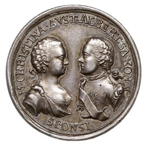 Medal zaślubinowy Marii Krystyny Habsburg - Lotaryńskie...