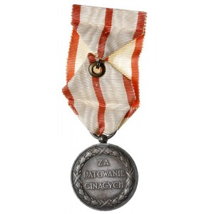 Medal za Ratowanie Ginących, srebro 35 mm, wstążka, na ...