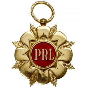 Order Budowniczych Polski Ludowej, złoto 84.60 g, 53 mm...