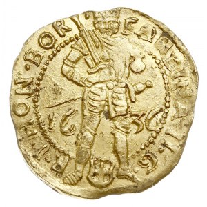 Dukat /dukaat/ 1636, z tytulaturą Ferdynanda II, złoto ...