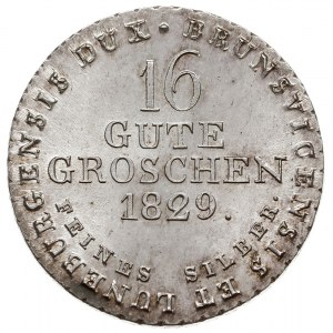 16 gute groszy 1829, Hannover, Welter 3016, AKS 38, Kah...