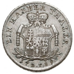 1/2 talara 1789 / F, srebro 9.45 g, Hoffmeister 2654, S...