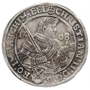 talar 1608 / HR, Drezno, srebro 28.45 g, Dav. 7566, Kah...