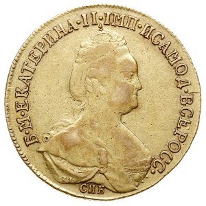 10 rubli (imperiał) 1783 / СПБ TI, Petersburg, złoto 12...