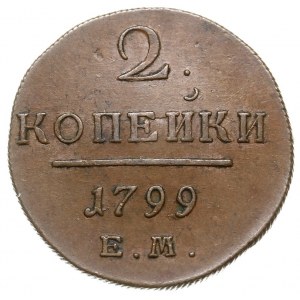 2 kopiejki 1799 / ЕМ, Jekaterinburg, miedź 19.68 g, Bit...