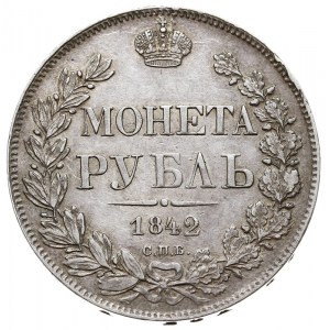 rubel 1842 / СПБ АЧ, Petersburg, Bitkin 200, Adrianov 1...