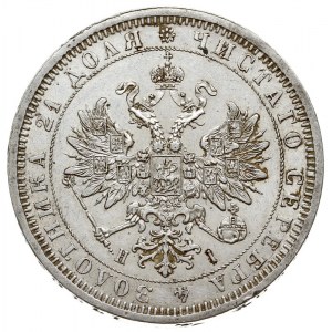 rubel 1877 / СПБ НI, Petersburg, Bitkin 90, ładnie zach...