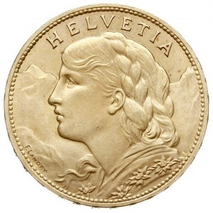 100 franków 1925 / B, Berno, złoto 32.29 g, HMZ 2-1193a...