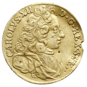 dukat 1699 / AS, Sztokholm, złoto 3.44 g, AAH 4 (R), Fr...