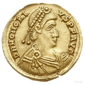 Honoriusz 393-423, solidus 402-408, mennica Rawenna, Aw...