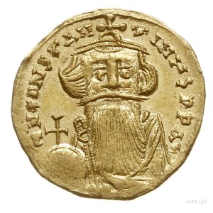Konstans II 641-668, solidus, 651-654, Konstantynopol, ...