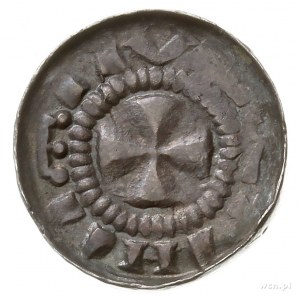 Saksonia, denar krzyżowy XI w., Aw: Krzyż kawalerski, R...