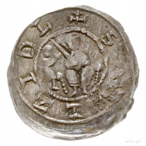Władysław II Wygnaniec 1138-1146, denar, Aw: Książę na ...