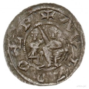 Władysław II Wygnaniec 1138-1146, denar, Aw: Książę na ...