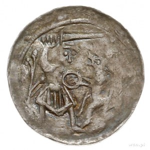 Władysław II Wygnaniec 1138-1146, denar, Aw: Książę na ...