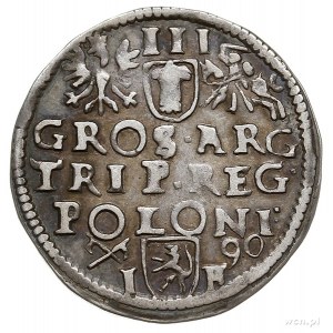 trojak 1590, Poznań, Iger P.90.5.a, patyna