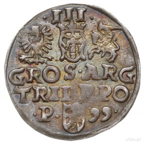 trojak 1599, Poznań, Iger P.99.1.b, patyna