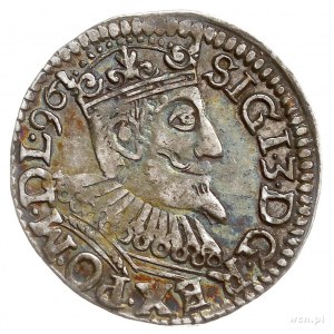 trojak 1596, Wschowa, data obok głowy króla, Iger W.96....