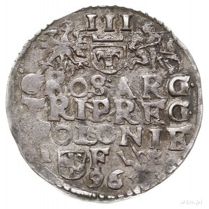 trojak 1596, Lublin, Iger L.96.6.b (R1), rzadki, patyna