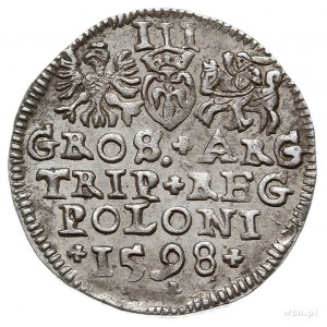trojak 1598, Lublin, Iger L.98.4.j/e (R), ładnie centry...
