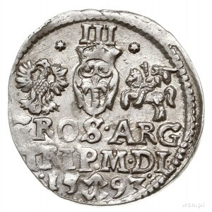 trojak 1593, Wilno, data u dołu, Iger V.93.3.b, Ivanaus...