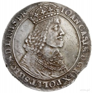 talar 1649, Gdańsk, Aw: Mała głową króla w prawo i napi...