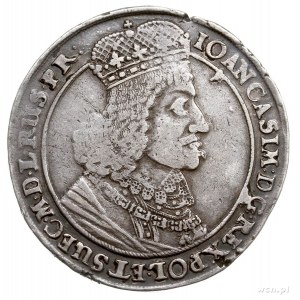 talar 1649, Gdańsk, Aw: Mała głową króla w prawo i napi...