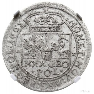 tymf 1665, Bydgoszcz, moneta w pudełku NGC z certyfikat...