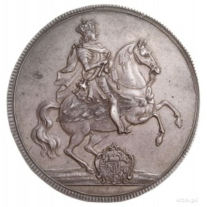 talar wikariacki 1711, Drezno, Aw: Król na koniu, Rw: T...