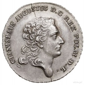 półtalar 1767, Warszawa, srebro 13.96 g, Plage 350, mał...
