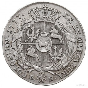 półtalar 1777, Warszawa, srebro 13.94 g., Plage 363 (R8...