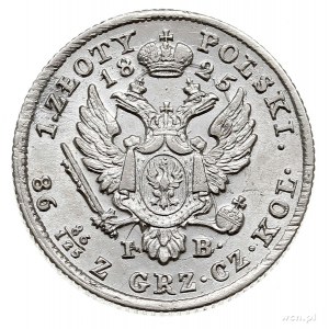 1 złoty 1825, Warszawa, Plage 69, Bitkin 847 (R), bardz...