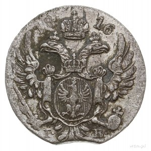 10 groszy 1816, Warszawa, Plage 81, Bitkin 848, moneta ...