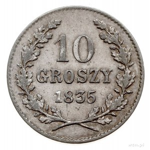 10 groszy 1835, Wiedeń, Plage 295, patyna