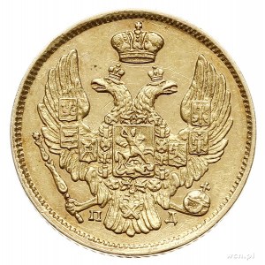 3 ruble = 20 złotych 1837, Petersburg, złoto 3.91 g, Pl...