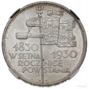 5 złotych 1930, Warszawa, Sztandar - 100. rocznica Pows...